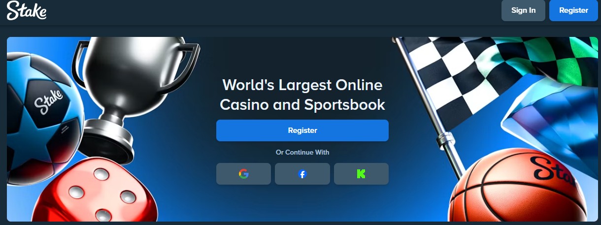Stake website interface